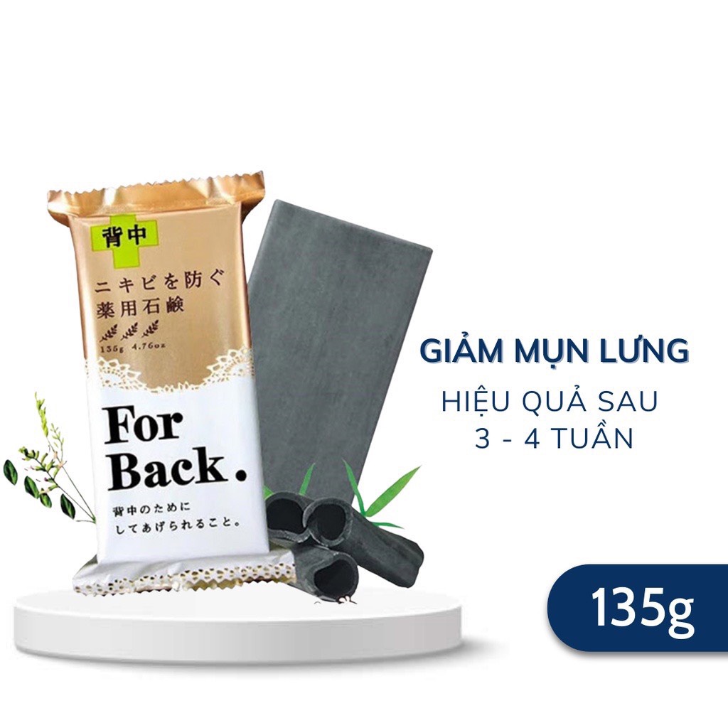 Xà phòng giảm mụn lưng Nhật For Back Medicated Soap Pelican 135gr