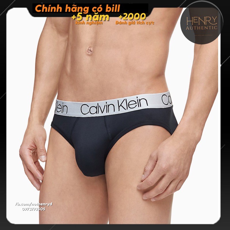 CHÍNH HÃNG- QUẦN LÓT NAM BRIEF CALVIN KLEIN CHROMATIC ĐAI BẠC