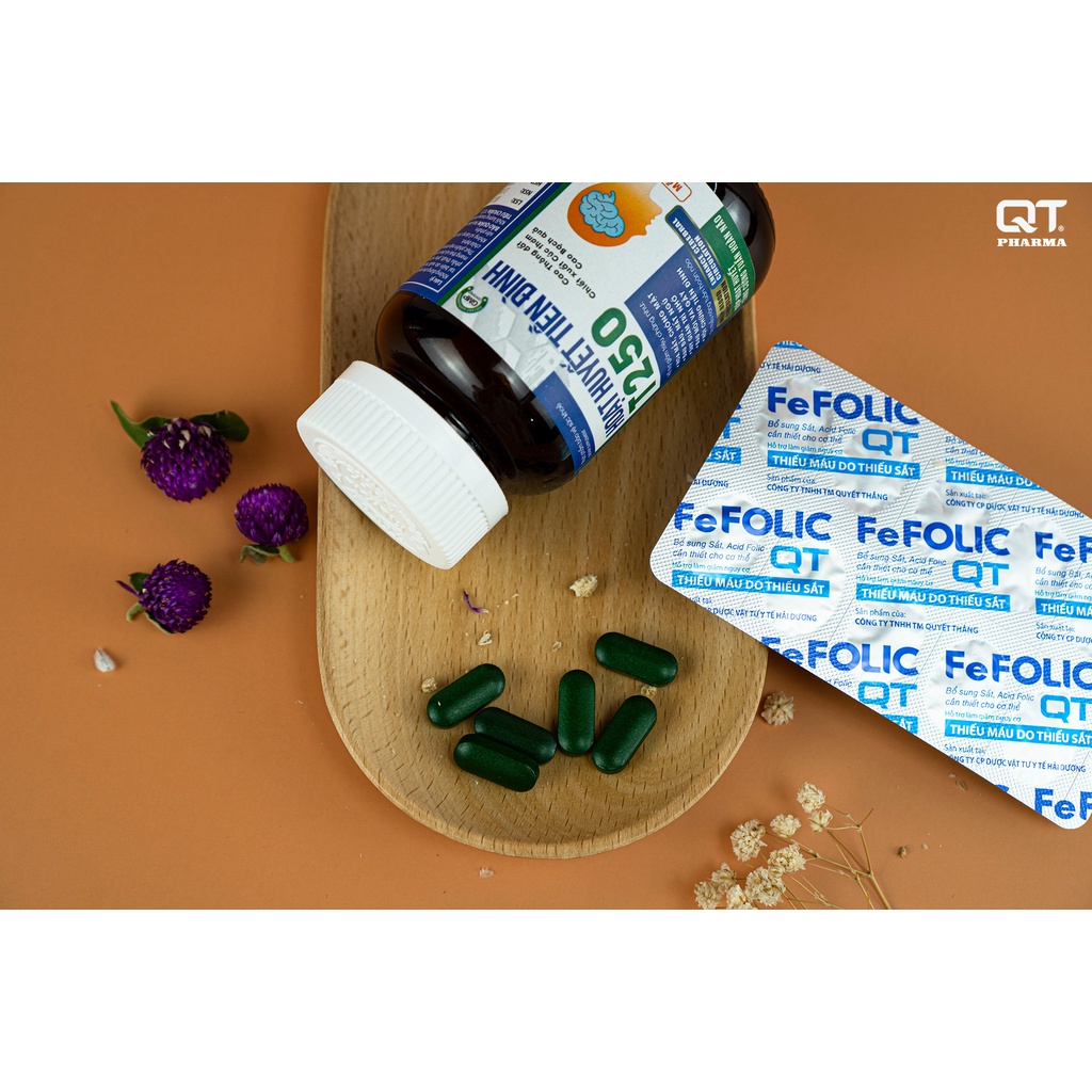 Bổ não hoạt huyết tiền đình T250 QT Pharma giúp hoạt huyết tăng cường tuần hoàn não