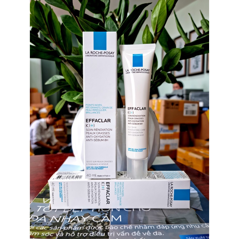 Kem giảm mụn đầu đen, giảm bóng nhờn La Roche Posay Effaclar K+ 40ml