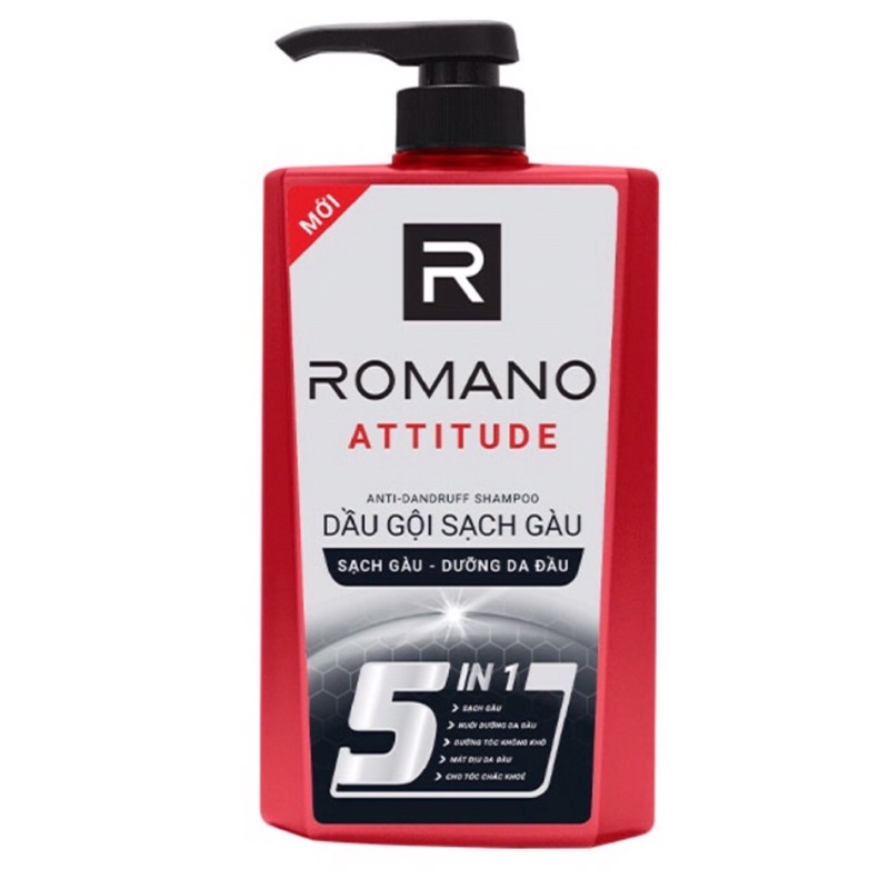 Dầu Gội Sạch Gàu Romano Attitude 650g/Chai