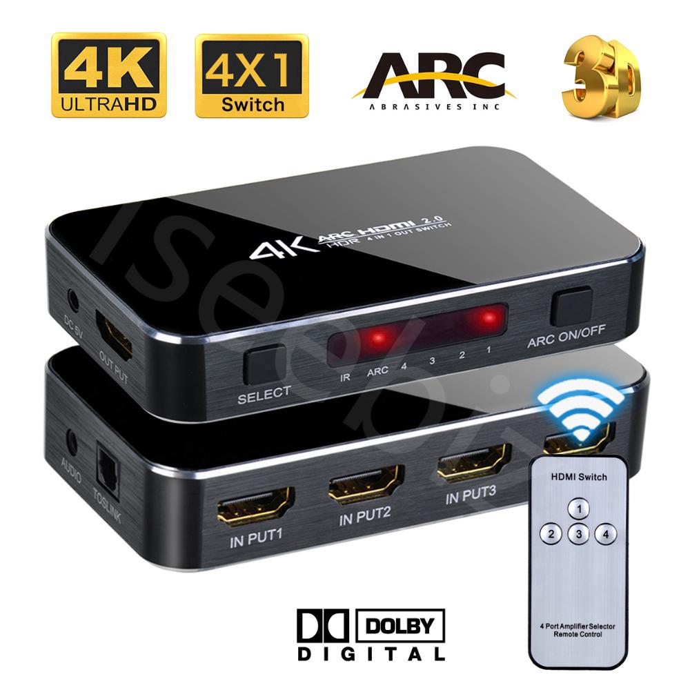 Đầu chuyển đổi HDMI 4 cổng 3D 4Kx2K TOSLINK HDCP cho máy chiếu kèm bộ phụ kiện