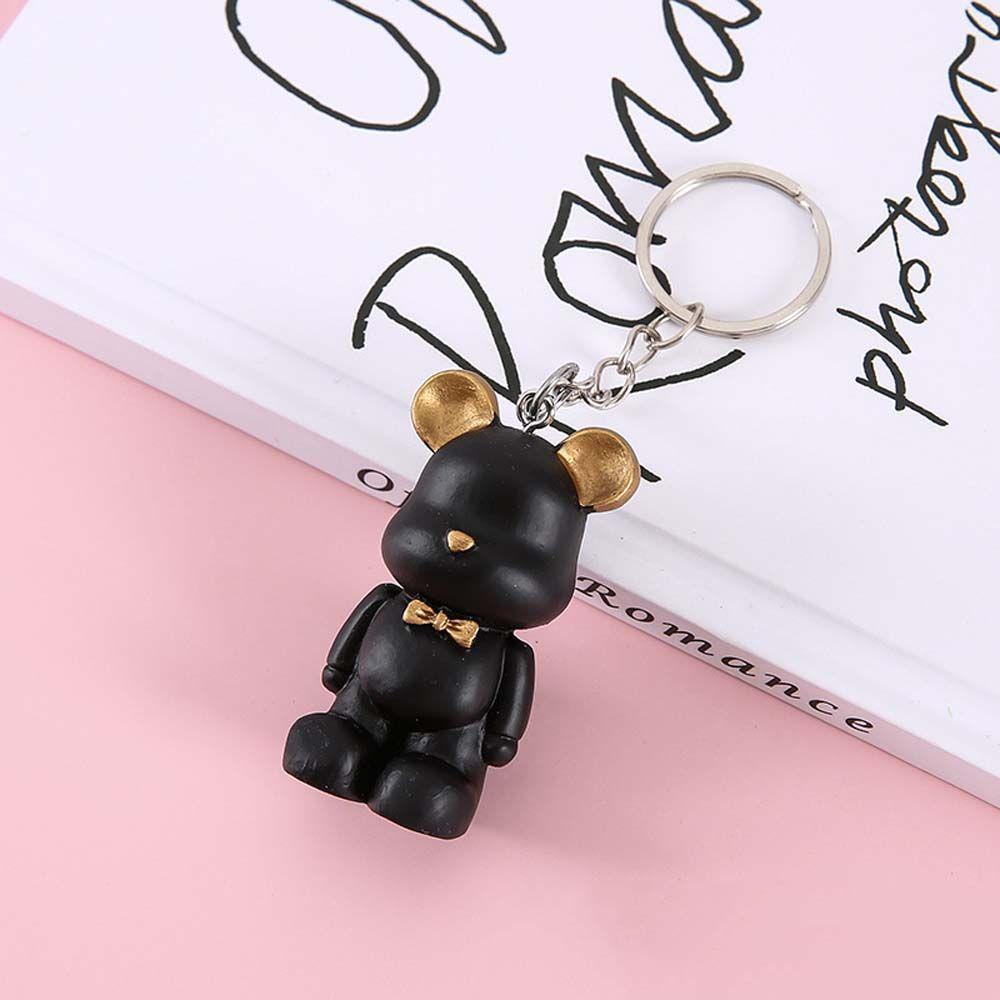 Móc Khóa Hình Gấu Bông Thắt Nơ Đáng Yêu