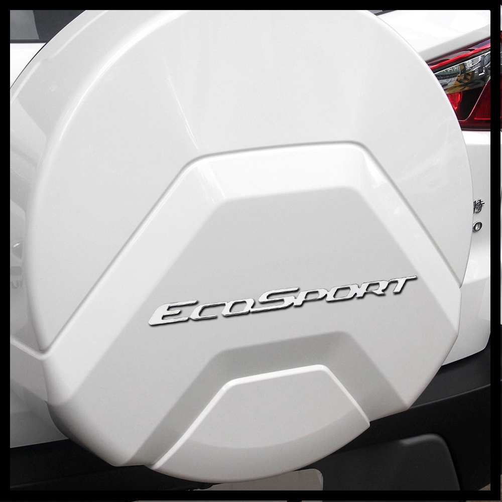 Hình dán trang trí bánh xe dự phòng cho xe Ford New Ecosport 2018 2019