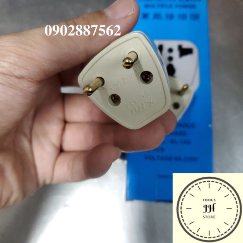 Ổ cắm điện chuyển đổi 3 chân sang 2 chân tròn