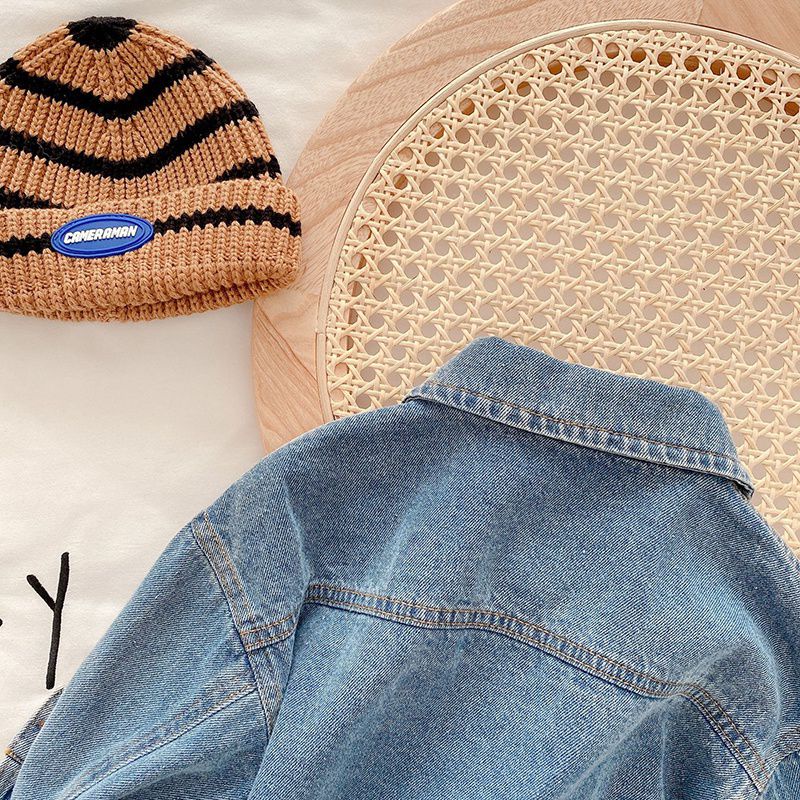 Áo Khoắc Jeans Rua Gấu Cho Bé Từ 10kg Đến 27kg
