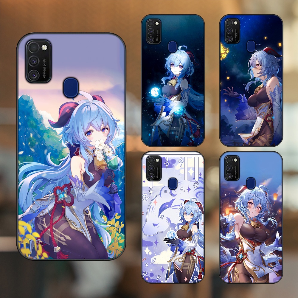 Ốp lưng Samsung M21, M30S viền đen in hình Ganyu Genshin Impact