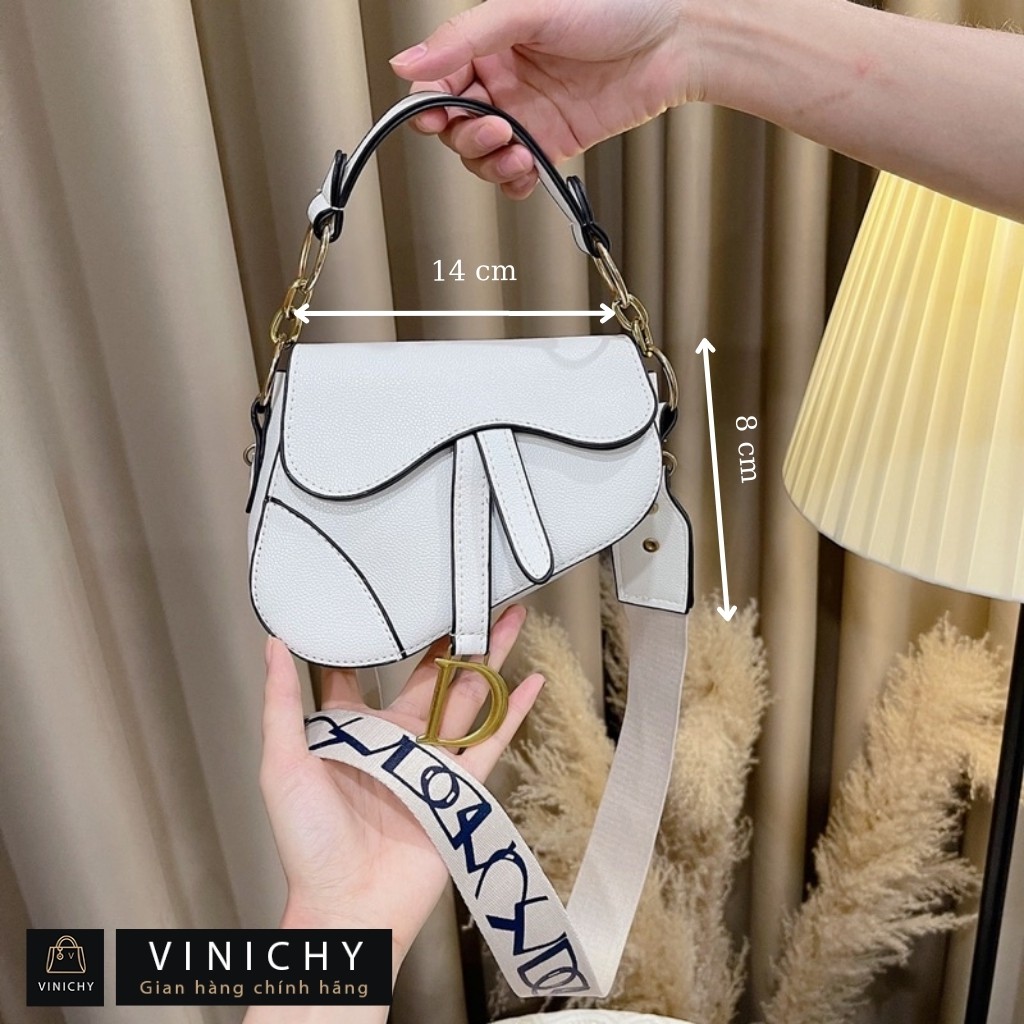 Túi xách nữ đeo chéo, túi đi chơi, đi học VINICHY, da cao cấp size 22cm HA025