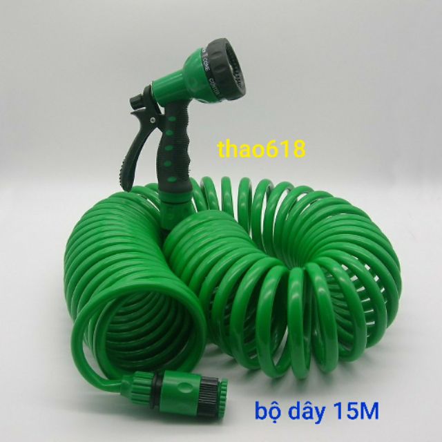 Bộ vòi xịt nước tưới cây đa năng 7 chế độ kèm dây tưới 15M