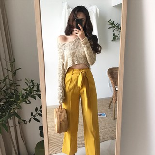 áo len móc croptop Quảng Châu order ms 116