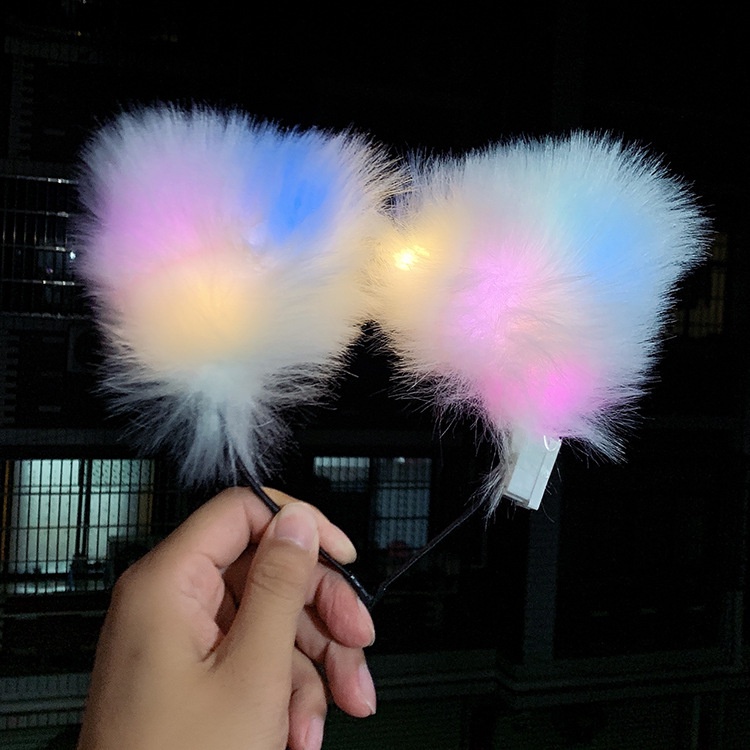 Băng đô tai mèo dễ thương có đèn