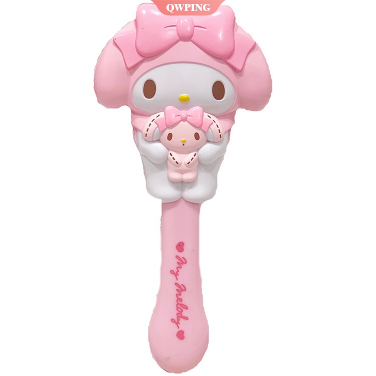 Gương Trang Điểm Cầm Tay Chống Tĩnh Điện Hình Cinnamoroll Kuromi My Melody Dễ Thương