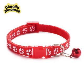 Vòng cổ chó mèo có chuông (Dài 20 - 35cm; rộng 1cm)