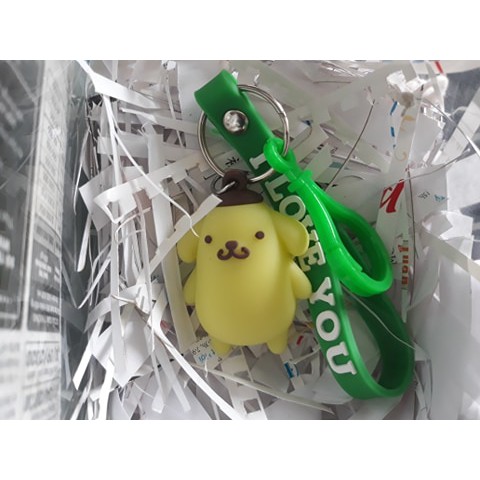 Móc khoá có dây Pompompurin Củ cải dễ thương