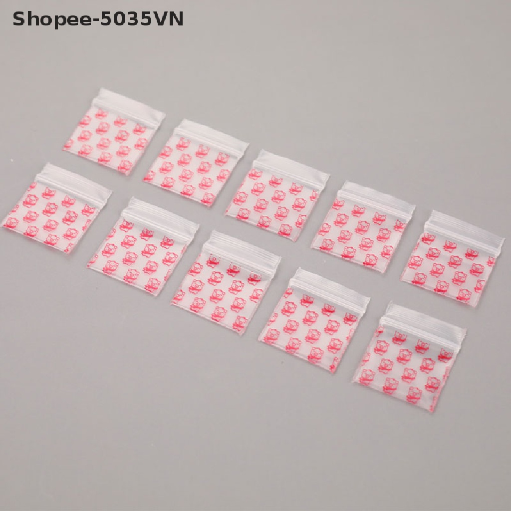 Set 100 Túi Zip Nhựa Mini Đựng Thuốc akindofstar1.vn