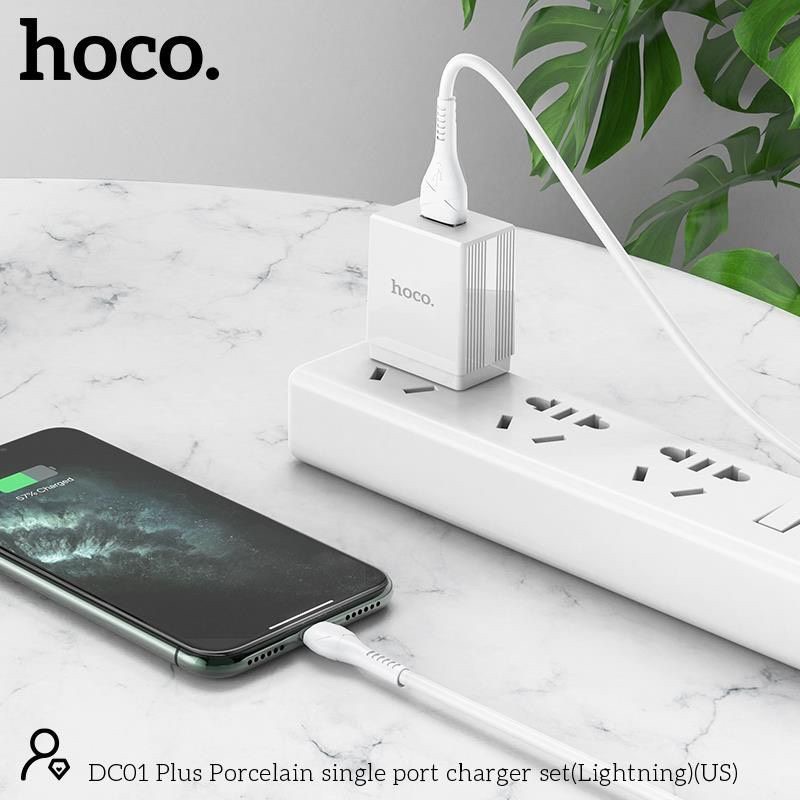 Bộ Sạc Nhanh HOCO DC01 Plus Cho iPhone/Micro/Type C - Chính hãng - Bảo Hành 6 Tháng