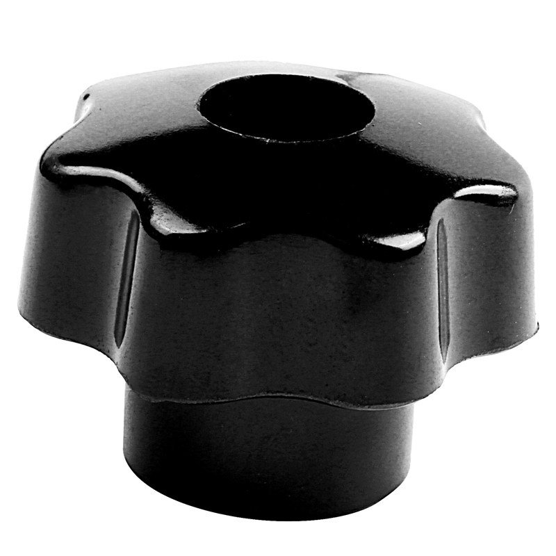 5 pieces Black star grip knobs, female thread diameter 8mm, head diameter 40mm