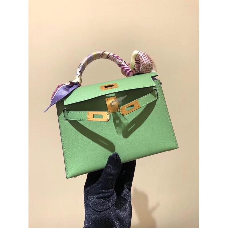 Túi Hm kelly xanh cốm