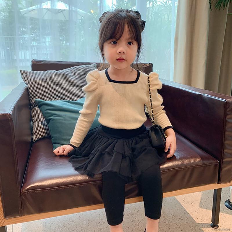 Áo Thun Tay Phồng Thời Trang Mùa Thu Cho Bé Gái