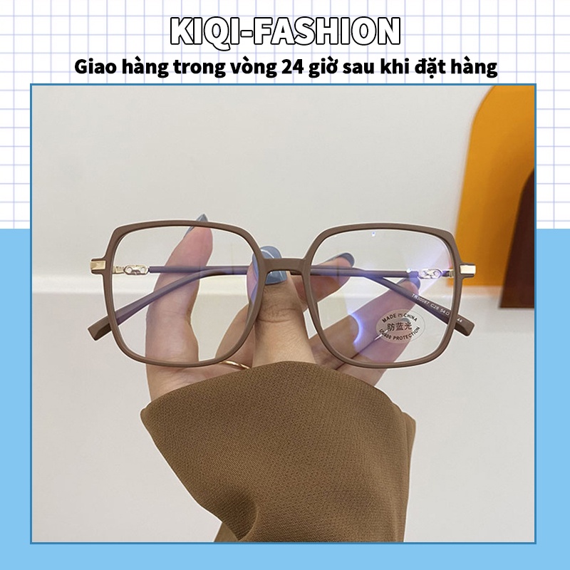 Mắt kính gọng vuông chống bức xạ/chống ánh sáng xanh dương nhiều màu tùy chọn thời trang Hàn Quốc cho bạn nữ
