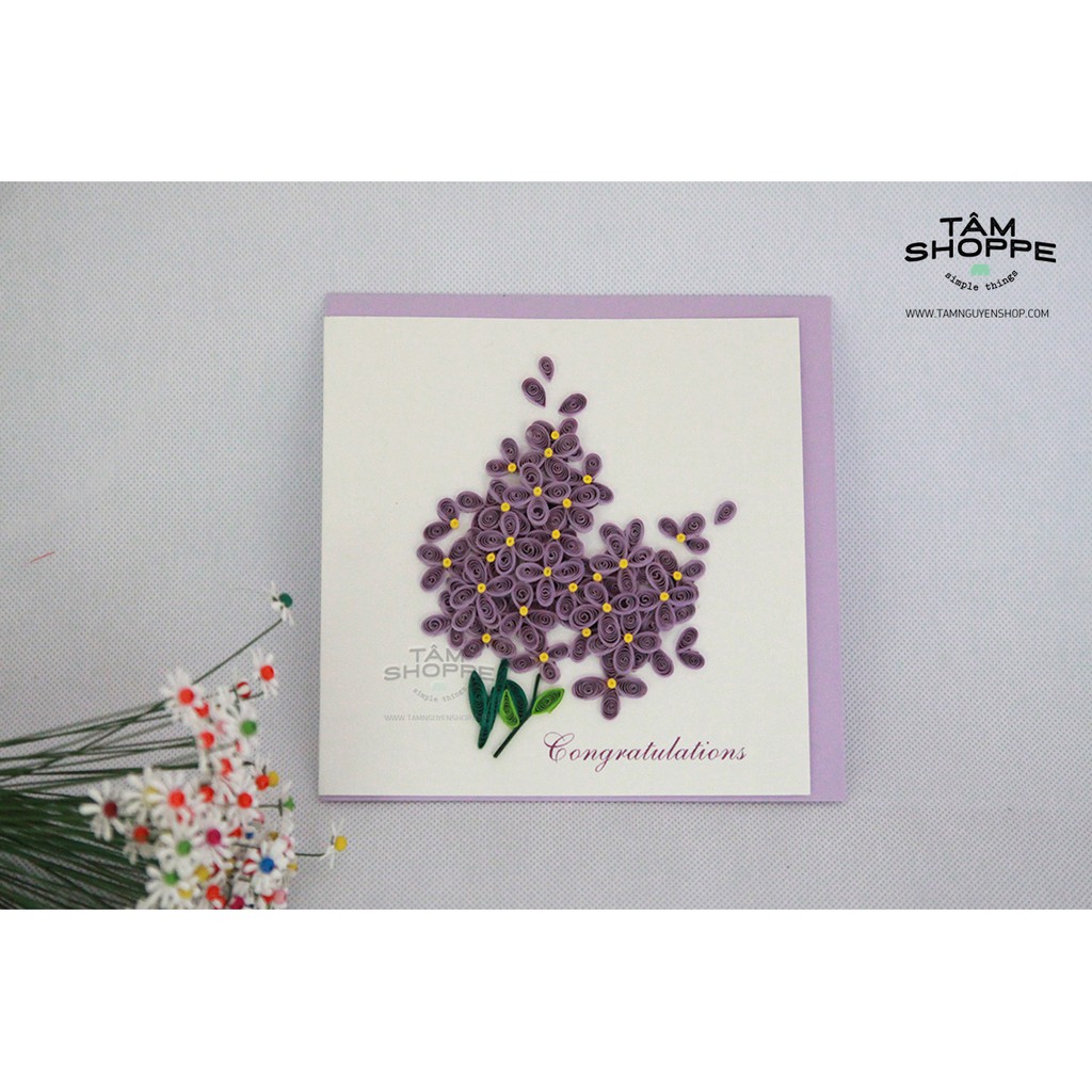 THIỆP GIẤY QUILLING HANDMADE SỐ 02