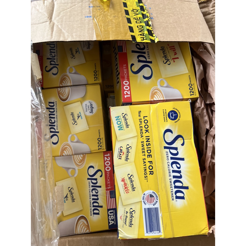 ✅✅ Đường ăn kiêng Splenda combo 100 gói cho người bệnh tiểu đường, ăn kiêng, DAS, Sweetener Sugar Replacemen