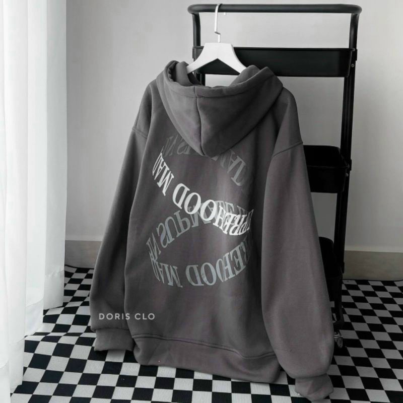 Áo Khoác Nỉ Hoodie Họa Tiết In Sau Lưng Vòng Cuốn Chất Vải Mềm Mịn Mát Mặc Được 4 Mùa Thời Trang HHP Fashion