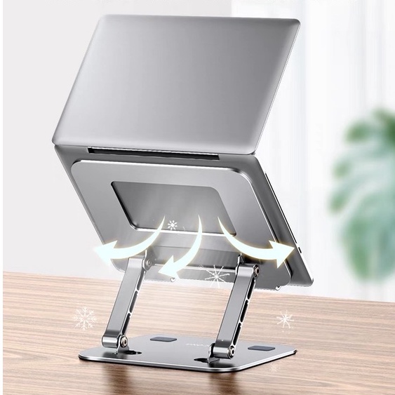 Giá để laptop, iPad, Macbook D32 công thái học kiêm đế tản nhiệt và nâng cao laptop, chống mỏi vai gáy