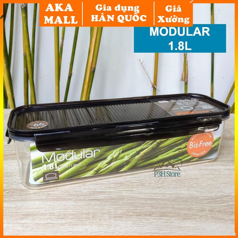 Hộp Bảo Quản Thực Phẩm Hình Chữ Nhật Lock&Lock Bisfree Modular LBF410 (1.8L ) - Nâu .