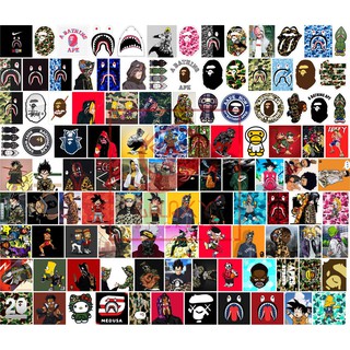 Stickers decal hình dán không thấm nước Bape