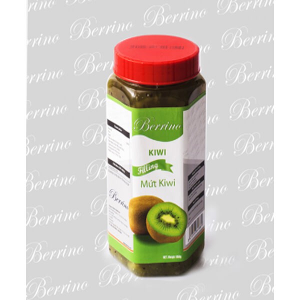 Mứt nhân (có xác) kiwi filling hiệu berrino hộp 1kg