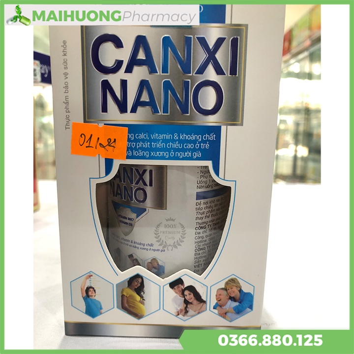 Canxi Nano Hadipharco hỗ trợ sự phát triển của hệ xương, răng cho trẻ nhỏ, hỗ trợ giảm loãng xương.