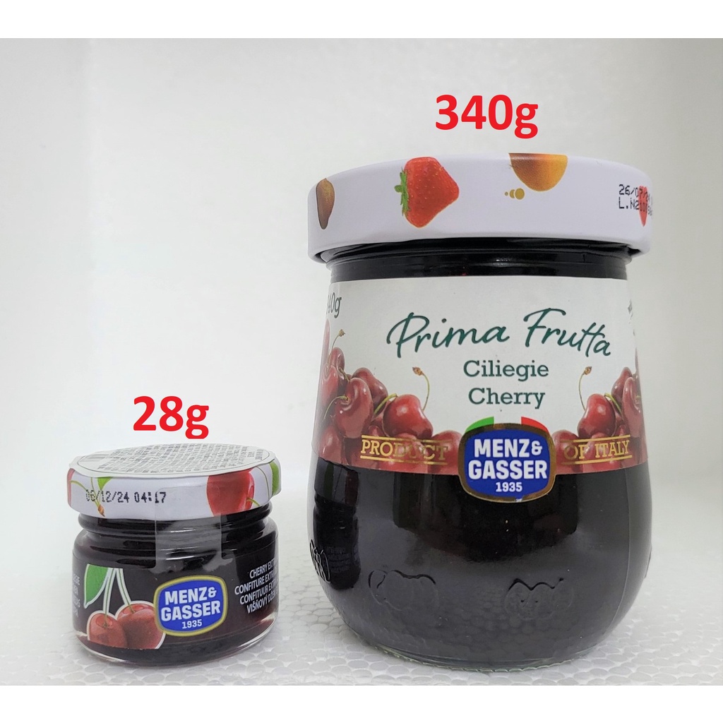 [Lọ 340g – CHERRY ] MỨT QUẢ ANH ĐÀO [Italia] MENZ &amp; GASSER Cherry Jam