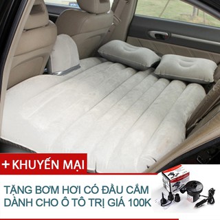 [HÀNG CAO CẤP] Giường Đệm -Nệm Hơi Thông Minh Ô Tô Tặng Bơm Điện 2 Chiều