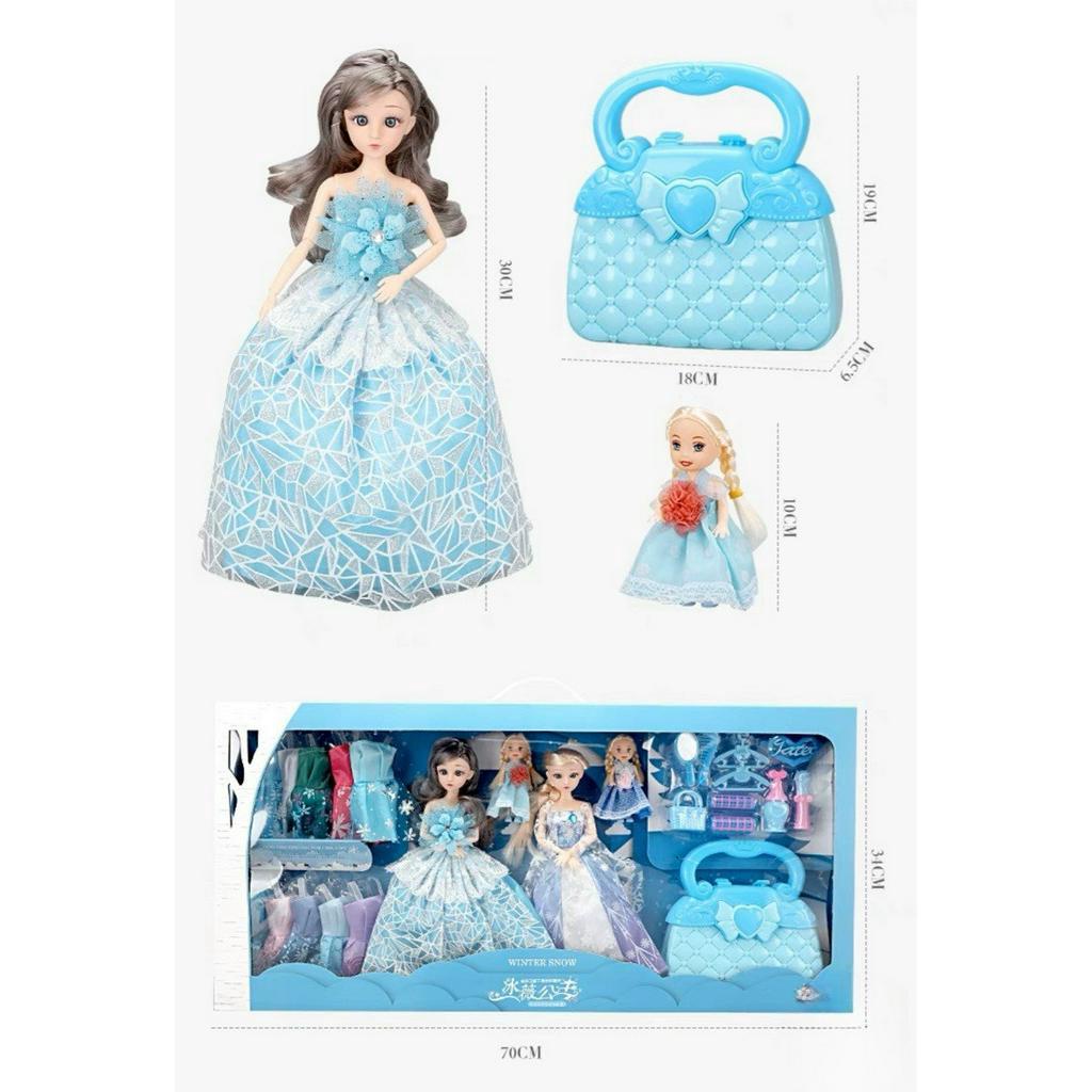 Đồ chơi bé gái - Búp bê ELSA - Búp Bê Tóc Mây - Quà tặng sinh nhật