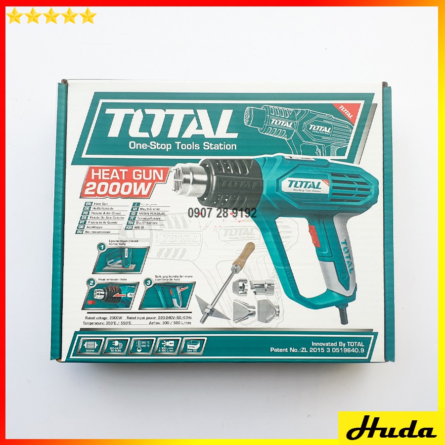 [Chính hãng TOTAL] Máy thổi hơi nóng 2000W TOTAL TB1206