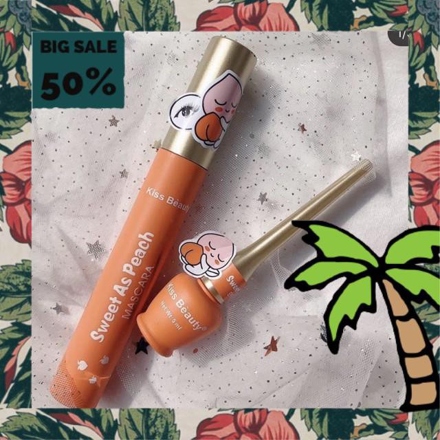 Mascara Chuốt Mi TRÁI ĐÀO CAM 864 Kissbeauty nội địa sỉ rẻ lâu trôi dài cong dày mi eye makeup | BigBuy360 - bigbuy360.vn