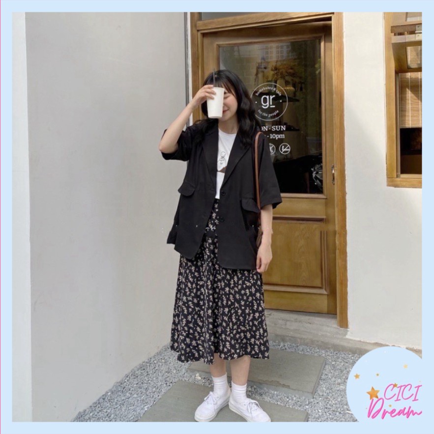 Áo blazer CỘC TAY ngắn 1 lớp khoác ngoài ulzzang, áo Blazer kiểu vest 1 lớp TAY NGẮN nhiều màu kiểu dáng Hàn Quốc | BigBuy360 - bigbuy360.vn