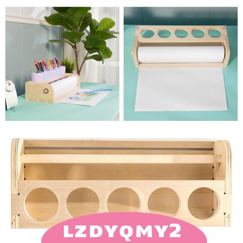 Hộp Đựng Giấy Cuộn 5 Lỗ Có Thể Tái Sử Dụng Cho Trẻ Em Vẽ Tranh