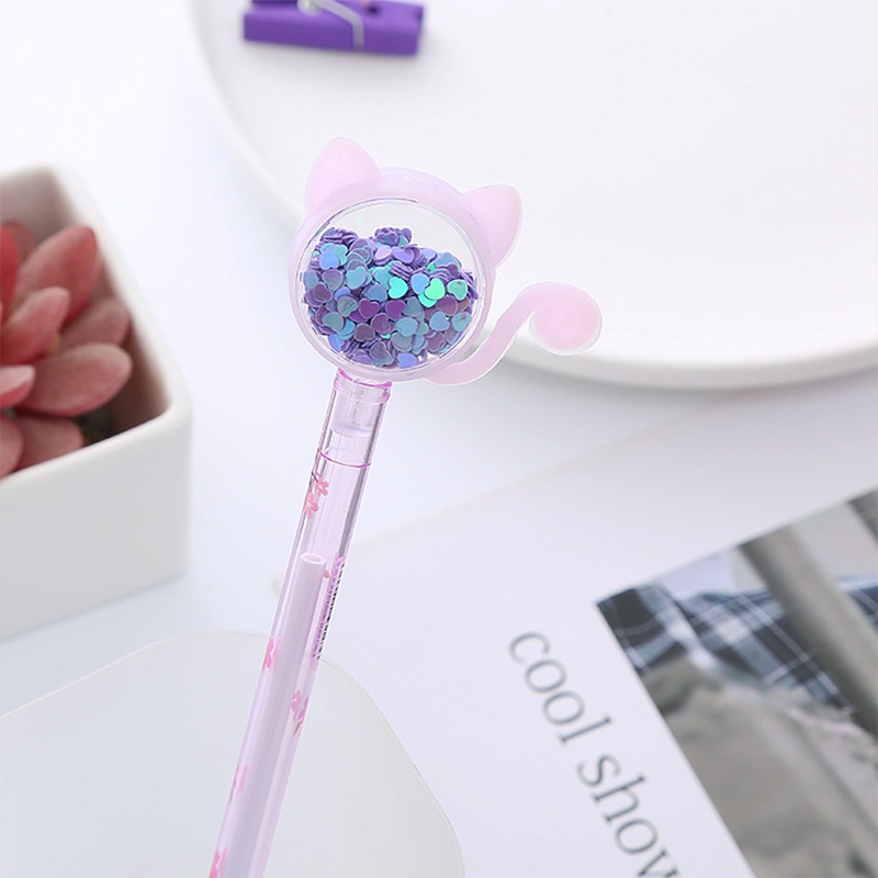 Bút Bi Hình Mèo Dễ Thương Ngòi 0.5mm