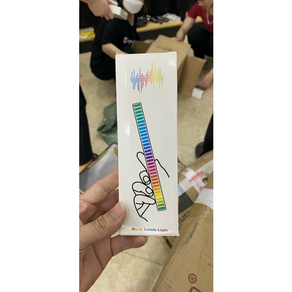 Thanh Đèn Musicclevels light nháy theo nhạc vỏ nhôm nguyên khối chip xử lí âm thanh cực đỉnh trang trí decor