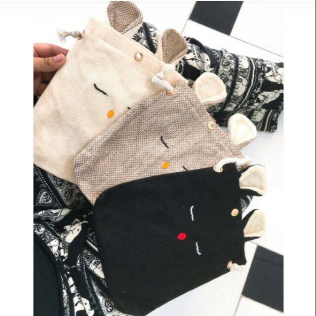 (Bán sỉ) Túi Tote đeo chéo tai thỏ Ulzzang