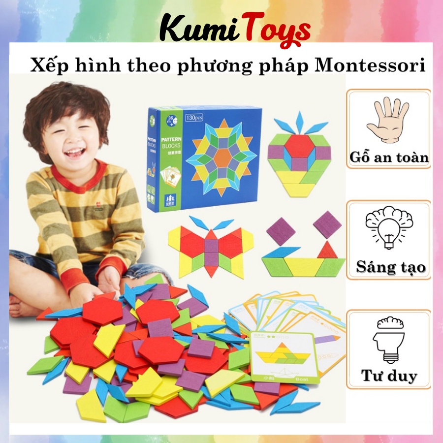 Đồ chơi gỗ ghép hình MONTESSORI cấp độ khó