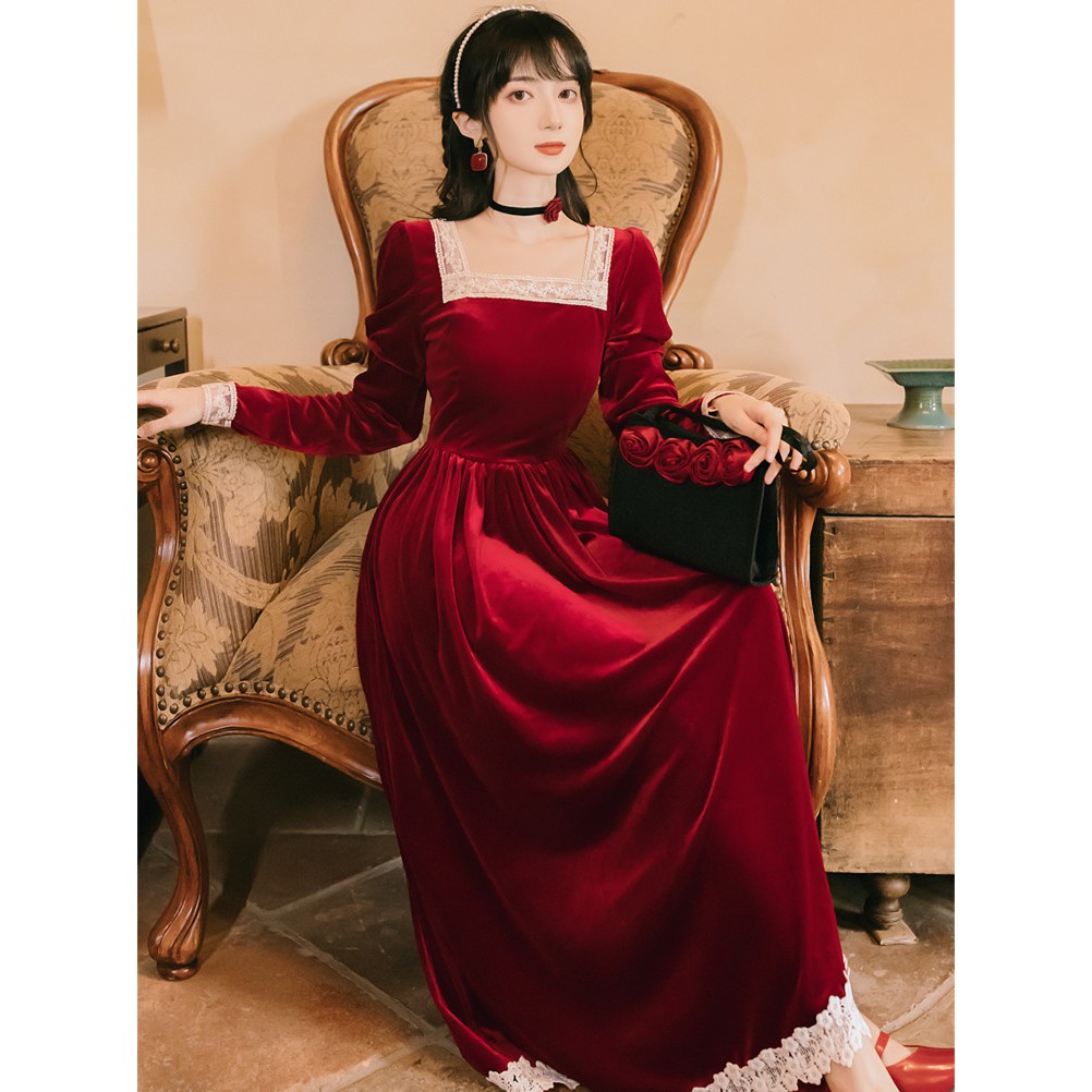 Váy Chụp Hình Retro Vintage Có Sẵn