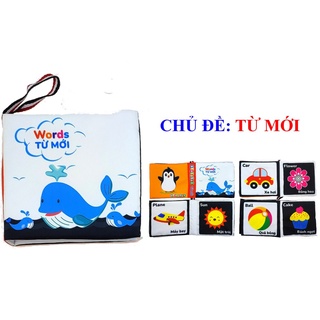Tập sách vải kích thích thị giác cho bé