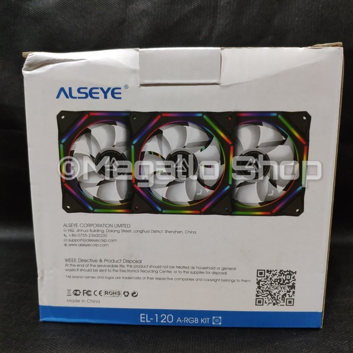 Bộ Quạt Tản Nhiệt + Điều Khiển El-120 Màu Đen | BigBuy360 - bigbuy360.vn