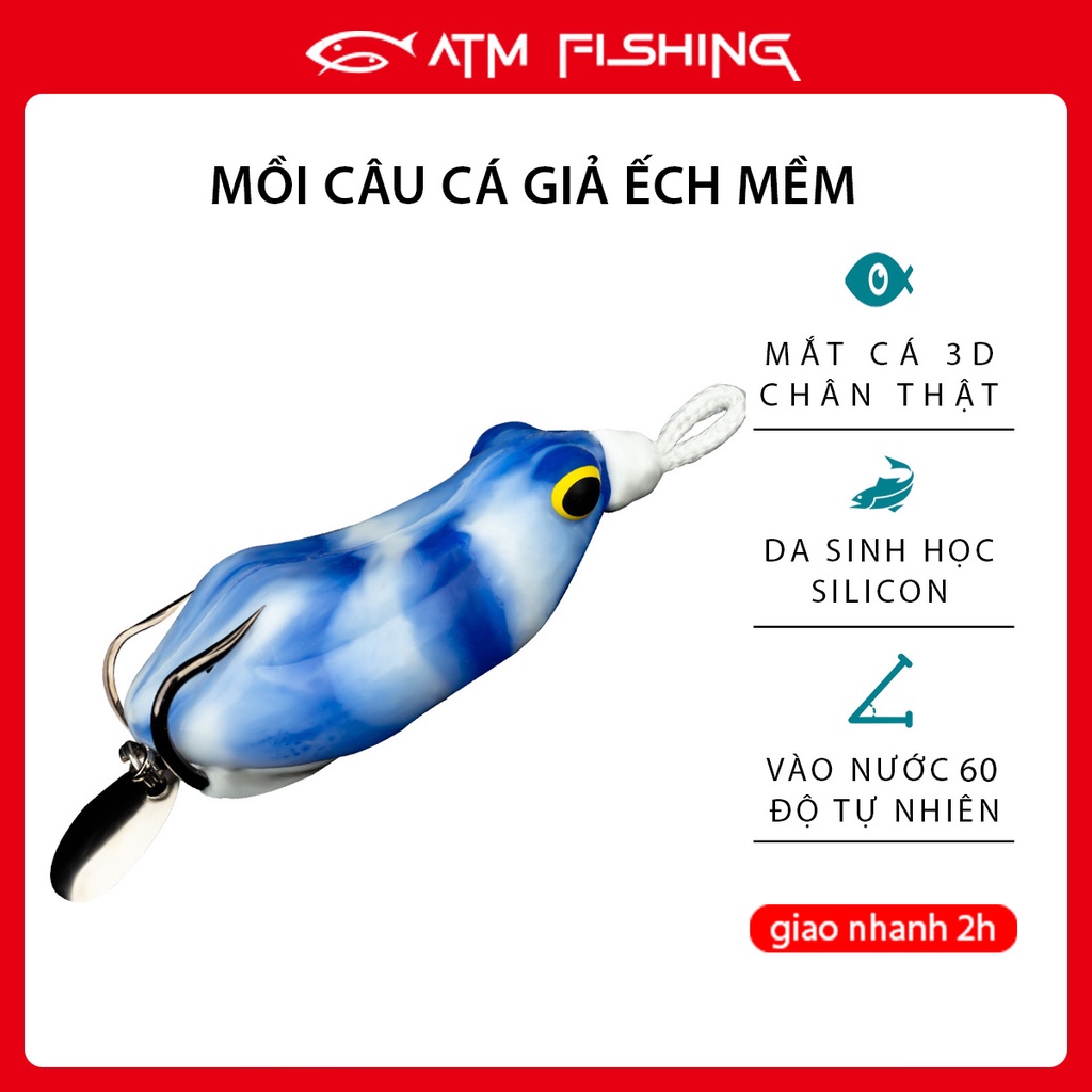 Mồi Giả Câu Lure Có Thìa Chuyển Động, Da Sinh Học Tạo Cảm Giác Mồi Thật Thu Hút Cá Đi Săn