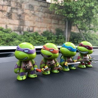[SHOPEE TRỢ GIÁ ] Bộ tượng Ninja Rùa - 4 trong 1 - Trang trí nội thất ô tô độc đáo