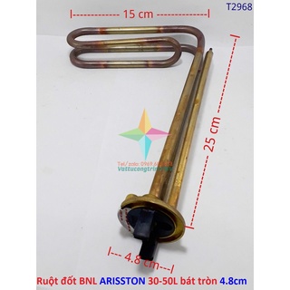 Sợi đốt AMTS cho Bình Nóng Lạnh ARISTON 30L-50L bát tròn chân cắm 4.8cm x 25cm +15cm