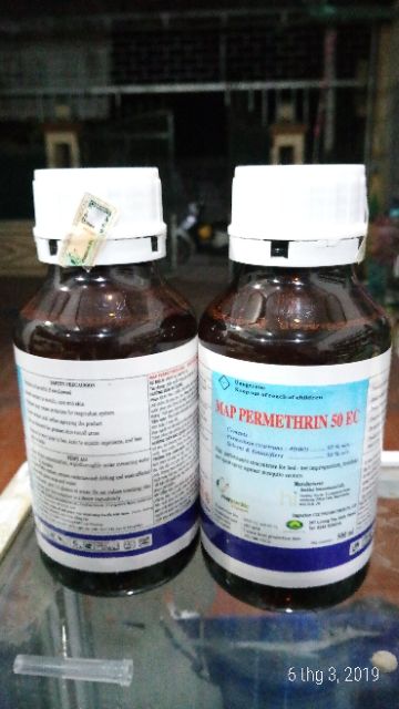 Thuốc Muỗi PERMETHRIN 50EC (nhập khẩu nguyên chai từ Anh Quốc)/ 500 ml.